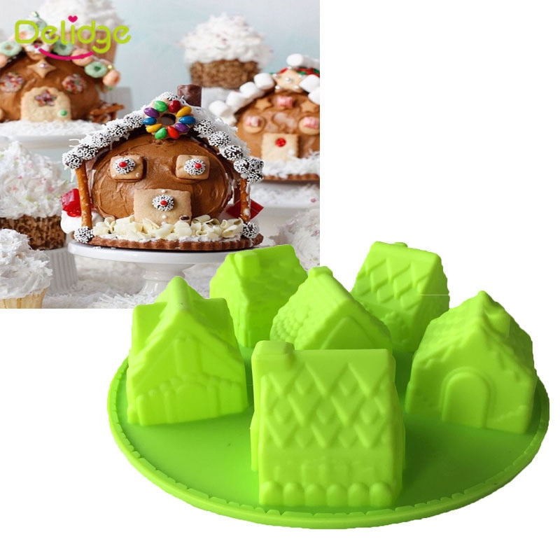 Christmas Gingerbread House Silicone Cake Mold