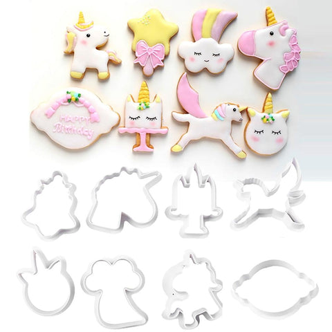 Unicorn Cookie Cutter 8pcs/set