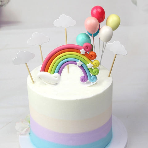 Rainbow Cake Topper Decorations