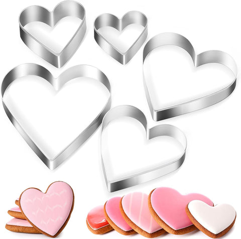 Heart Cookie Cutter Set of 5 Pieces