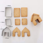 Mini Gingerbread House Cookie Cutter Set