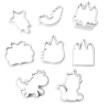 Unicorn Cookie Cutter 8pcs/set