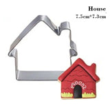 Star Christmas Tree & Christmas House Cookie Cutter