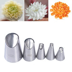 Chrysanthemum Nozzle Icing Piping tips 5 pieces/set