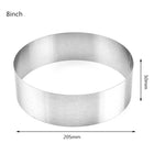 6/8/10 Inch Round Stainless Steel Cake Mold