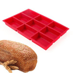 9 Holes Silicone Bread Fondant Mold