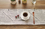 English Newspaper Style Napkin