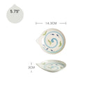 Japanese Style Ceramic Teardrop Plates