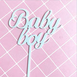 Baby Girl And Boy Cake Toppers