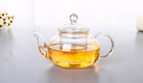 Heat Resistant Glass Flower Tea Pot