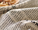 English Newspaper Style Napkin