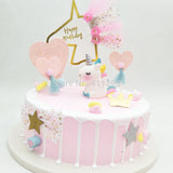 Mini unicorn cake topper