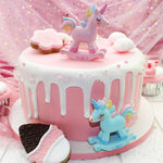 Mini unicorn cake topper